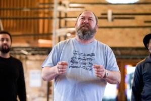 Exclusive: Caroline Quentin and Mark Addy rehearse <em>The Hypocrite</em>