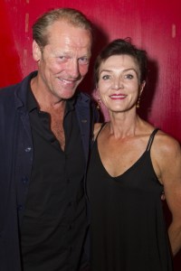 Michelle Fairley and Iain Glen celebrate opening night of <em>Road</em>
