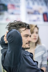 Orlando Bloom and the cast of <em>Killer Joe</em> in rehearsals