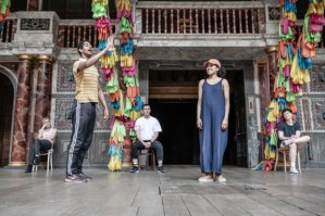 <em>Romeo and Juliet</em> with Alfred Enoch and Rebekah Murrell at Shakespeare's Globe: in rehearsals